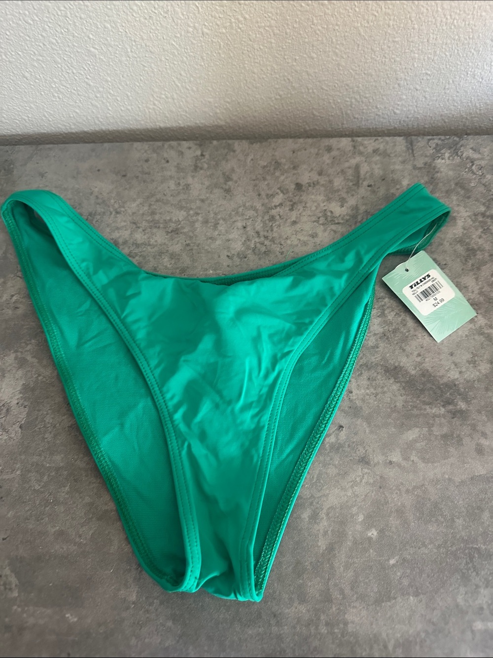 Full Tilt Emerald Green High-Cut Bikini Bottom